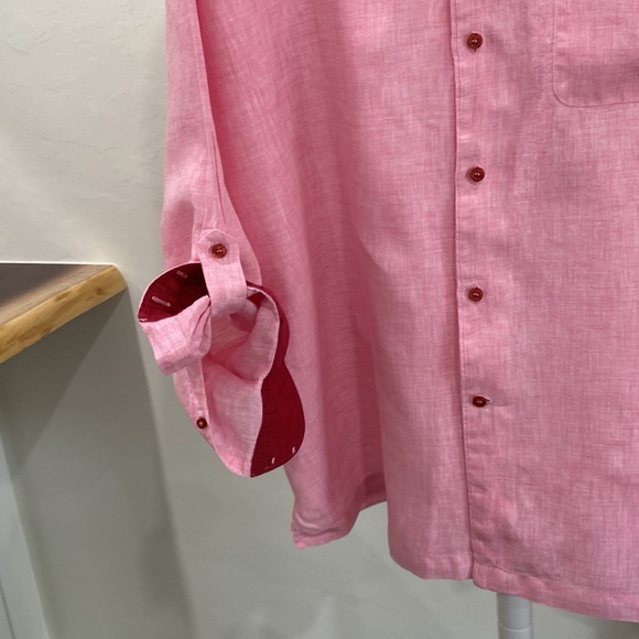 INSERCH COLLEZIONE 100% LINEN SHIRT - Picture 4 of 12